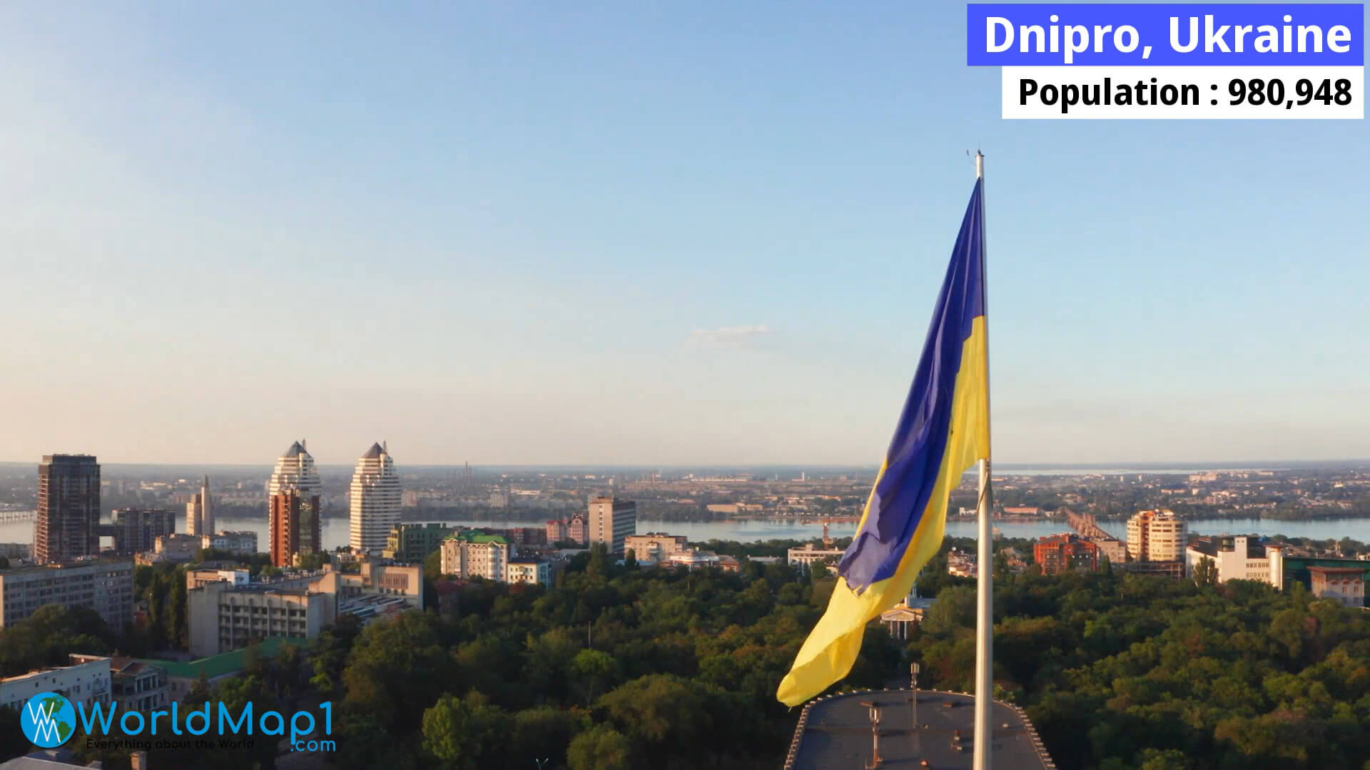 Dnipro Ukrayna Havadan Görünümü